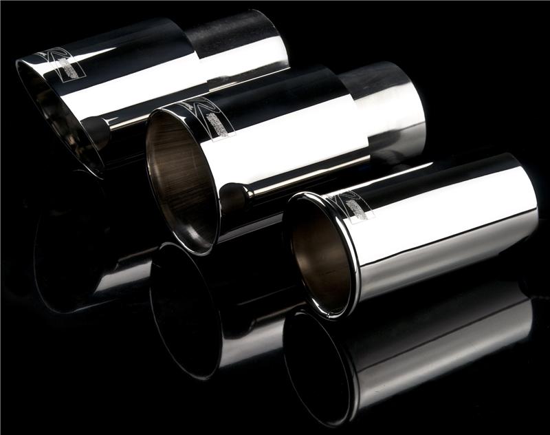Weapon R Universal Black Exhaust Tips 3in Slant 2.25in Inlet/3in Outlet Neo-Titanium