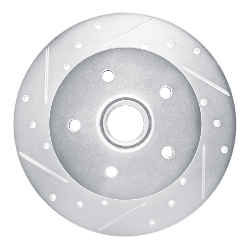 R1 Concepts R1 86-91 Volkswagen Vanagon Front Left Drilled & Slotted Silver Brake Rotor