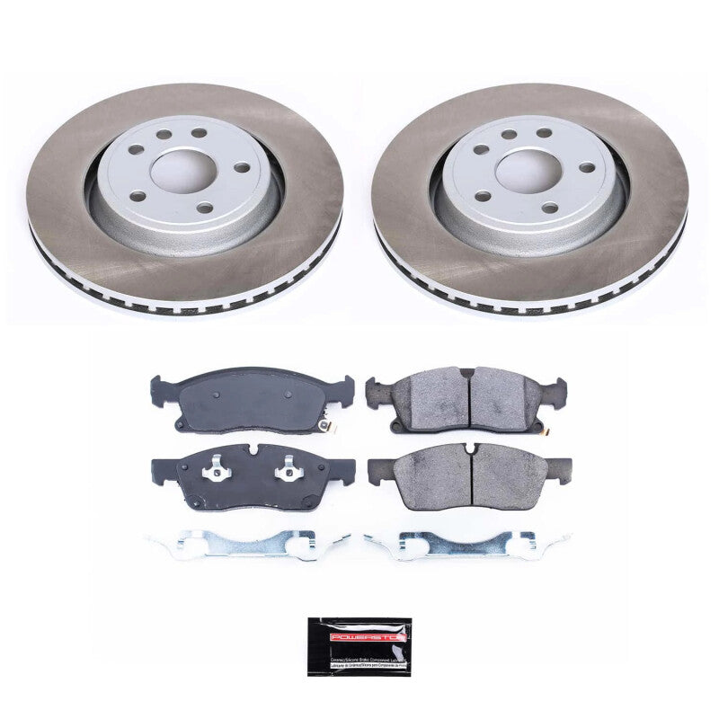 PowerStop Power Stop 2022 Jeep Grand Cherokee WK Front Semi-Coated Rotor Kit
