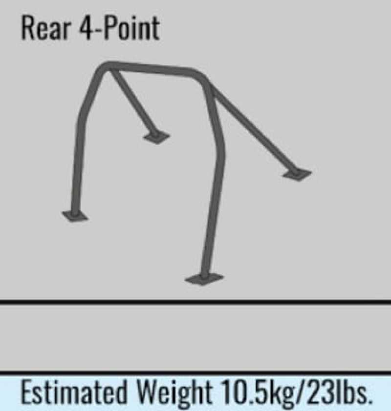 Cusco Acura Integra R Roll Cage 4 Pt Rear 4 Pass Chromoly *Excl Sunroof Models* (S/O / No Cancel)