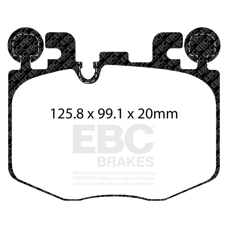 EBC 22-24 Toyota GR Supra RP-X Race Front Brake Pads