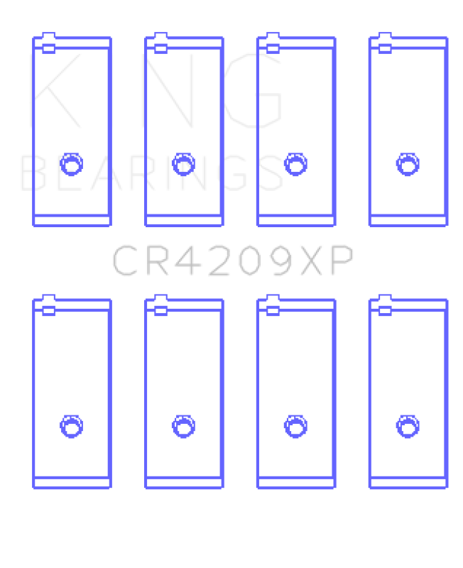 King Engine Bearings Toyota 3SGTE 16V 2.0L (Size +0.5mm) Tri-Metal Connecting Rod Bearing Set