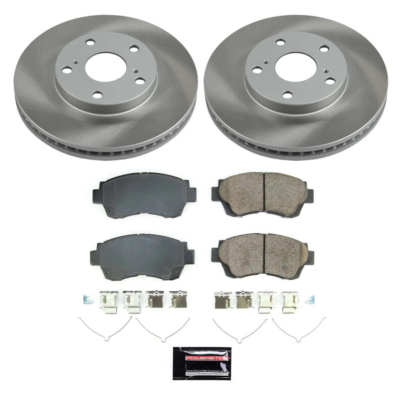 PowerStop Power Stop 98-03 Toyota Sienna Front Semi-Coated Rotor Kit