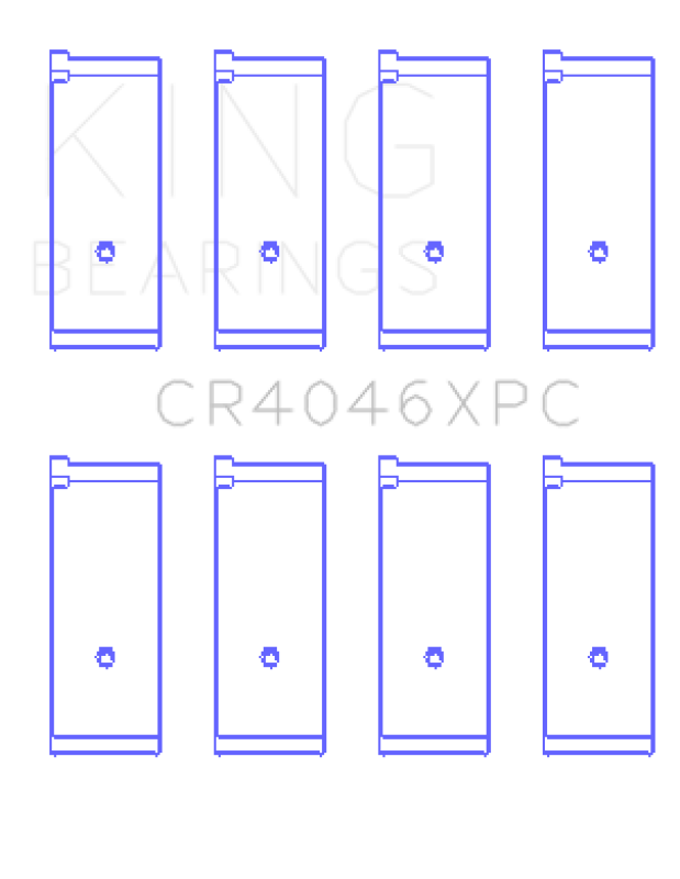 King Engine Bearings King Honda B20B4/B20Z2/D16 Series/ZC 16V pMaxKote Performance Rod Bearing Set - Size STD