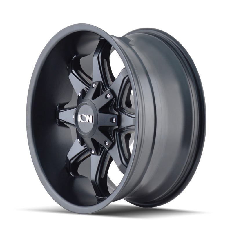 ION Wheels ION Type 181 17x9 / 5x114.3 BP / -12mm Offset / 87mm Hub Satin Black/Milled Spokes Wheel