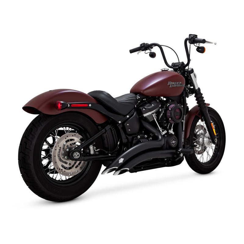 Vance and Hines Vance & Hines HD Softail 18-22 St Bob Big Radius 2-2 Black PCX Full System Exhaust