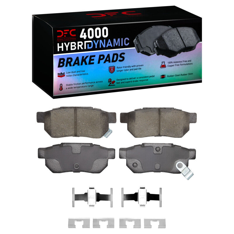 DFC 99-00 Honda Civic Rear 4000 HybriDynamic Brake Pads and Hardware Kit