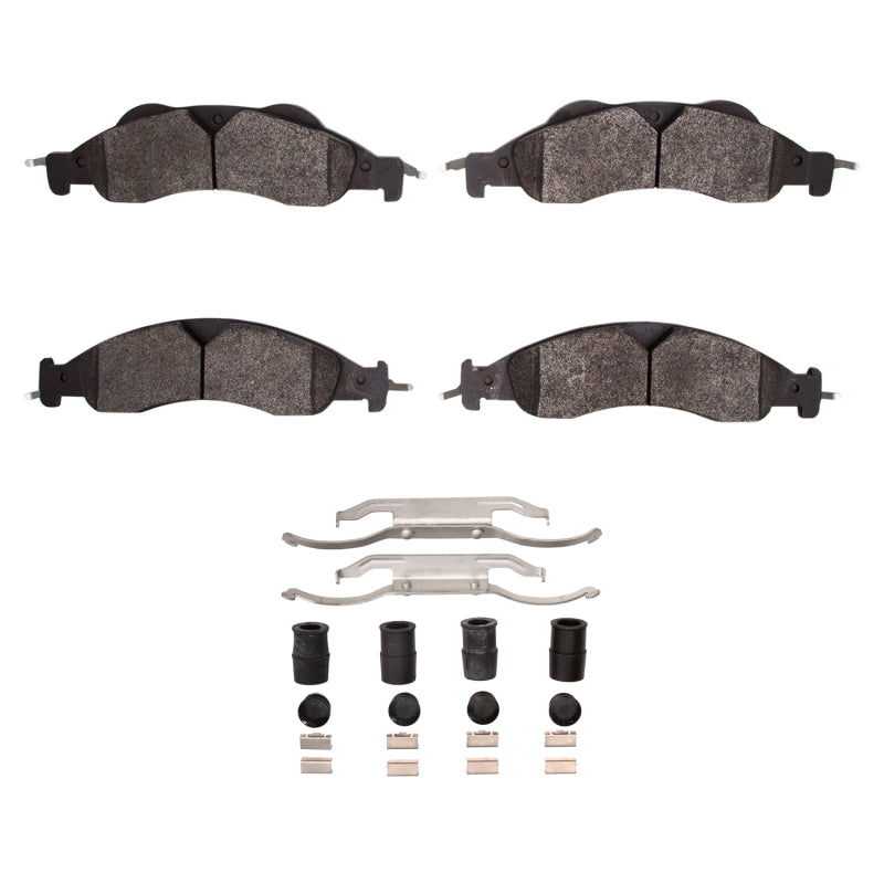 R1 Concepts R1 07-09 Ford Expedition Front Semi Met Pads & Hardware Kit