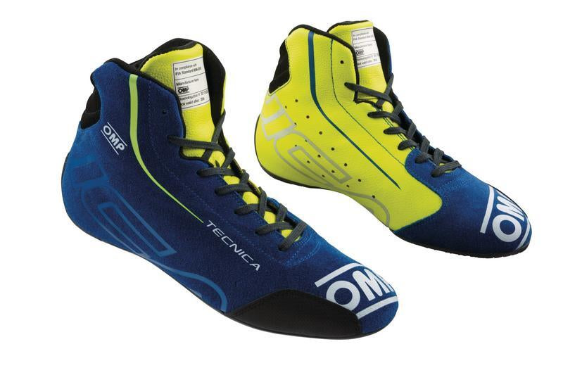 OMP TECNICA SHOES my2025 FIA 8856-2018 NAVY BLUE / CYAN SZ 42