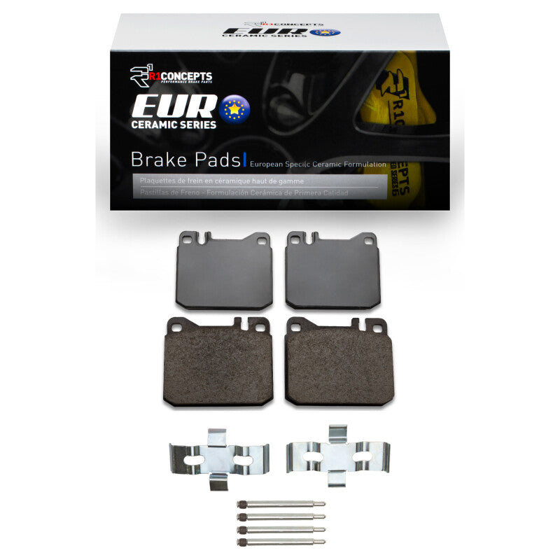 R1 Concepts R1 1972-1979 Mercedes-Benz 300SD Front R1 Euro Ceramic Pads & Hardware Kit