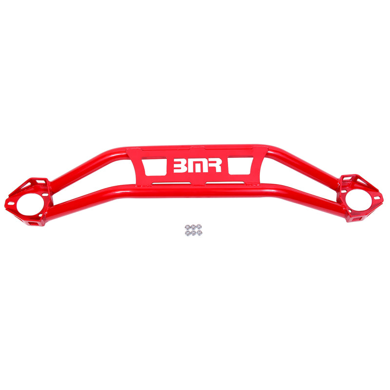 BMR Suspension BMR 08-18 Dodge Challenger Front Strut Tower Brace - Red (Twin Tube Design)