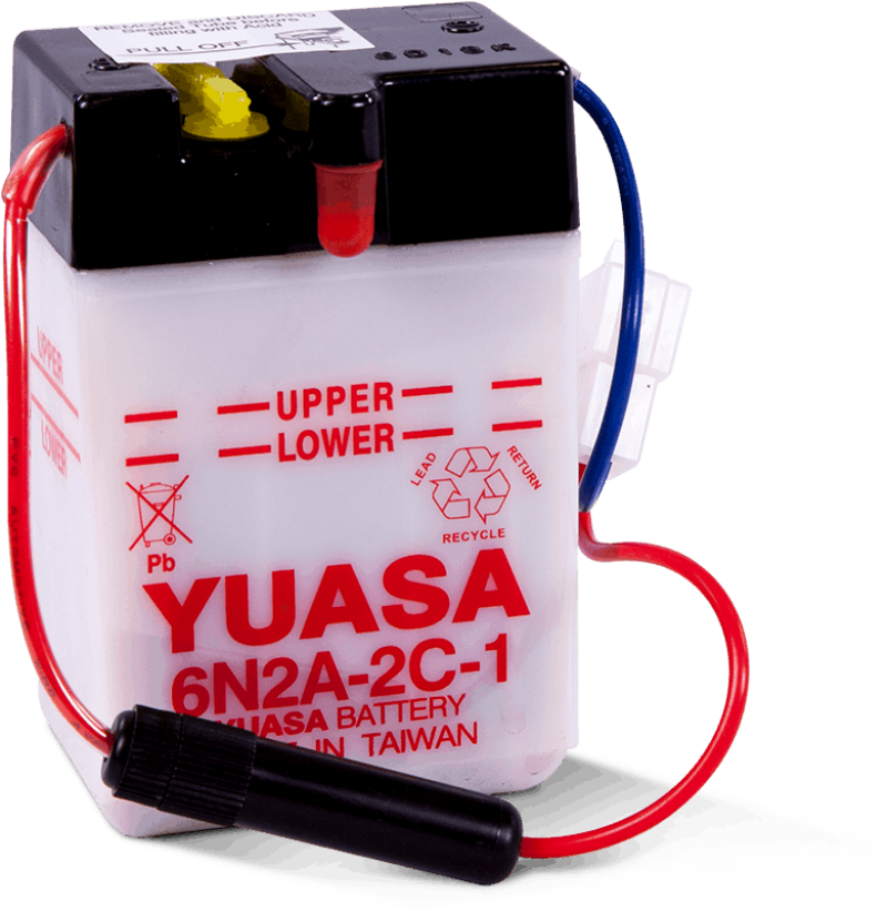Yuasa Battery Yuasa 6N2A-2C-1 Conventional 6-Volt Battery