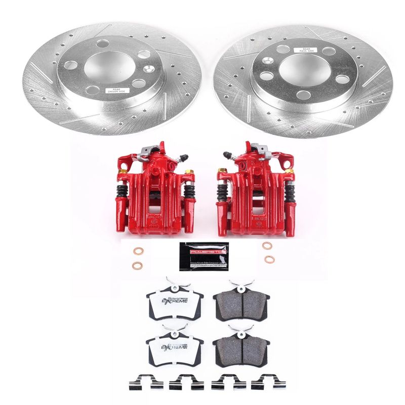 PowerStop Power Stop 98-99 Volkswagen Beetle Rear Z26 Street Warrior Brake Kit w/Calipers