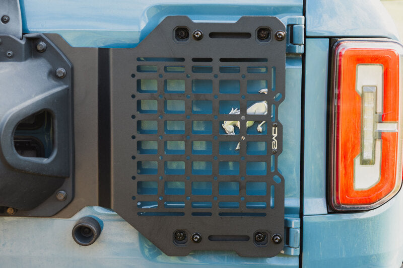 DV8 Offroad 2021-2025 Ford Bronco Tailgate Reinforcement Molle Panel