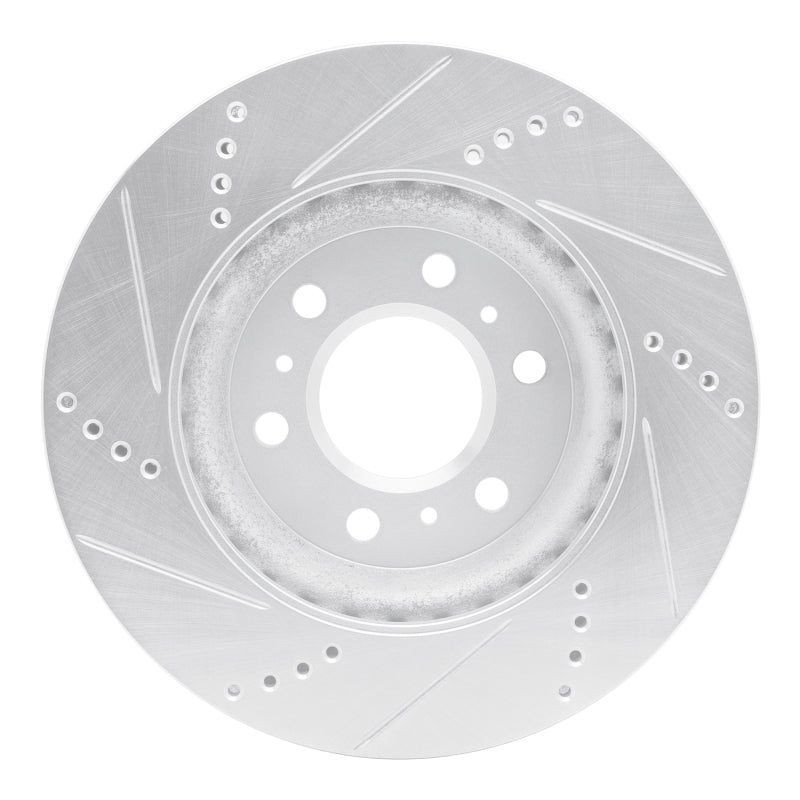 R1 Concepts R1 06-09 Buick TERRAZA Front Right Drilled & Slotted Silver Brake Rotor