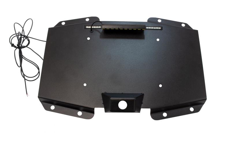 Kentrol 2018+ Jeep Wrangler JL Back Side License Plate Mount Black