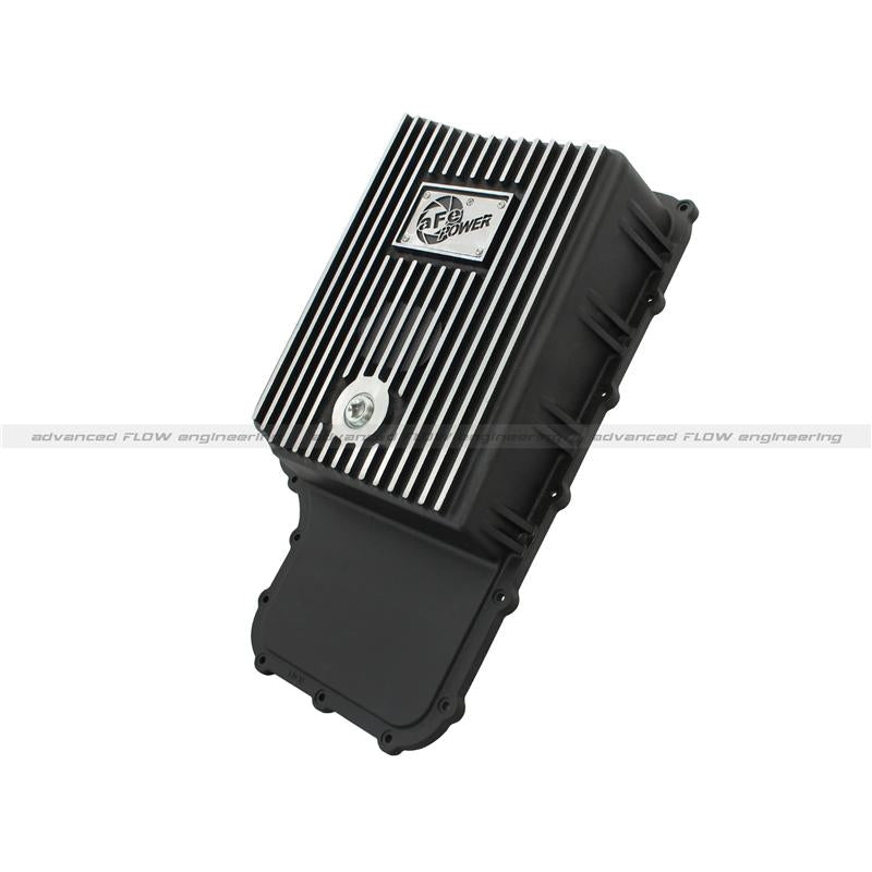 aFe Power Transmission Pan Black Machined 11-14 Ford 6R140 Trucks V8 6.7L (td)