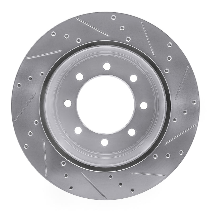R1 Concepts R1 11-22 Ford F-250 2WD (Super Duty) Rear Left Drilled & Slotted Silver Brake Rotor