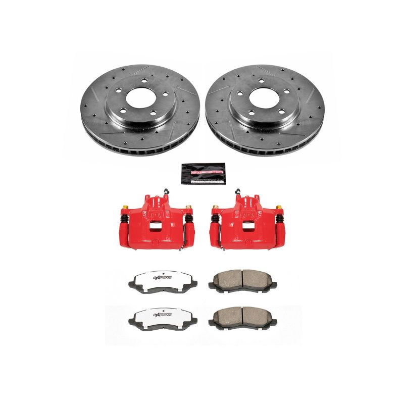 PowerStop Power Stop 07-12 Dodge Caliber Front Z26 Street Warrior Brake Kit w/Calipers
