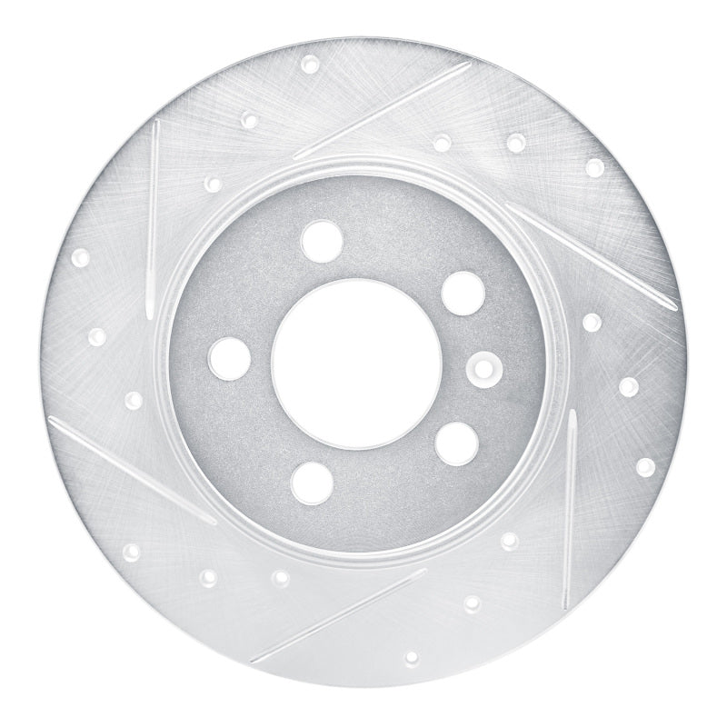 R1 Concepts R1 15-18 Audi A1 (Mexico) Rear Left Drilled & Slotted Silver Brake Rotor