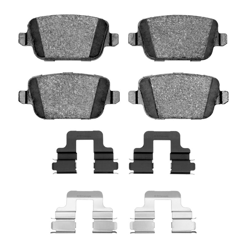 R1 Concepts R1 07-10 Volvo S80 Rear Ceramic Pads & Hardware Kit