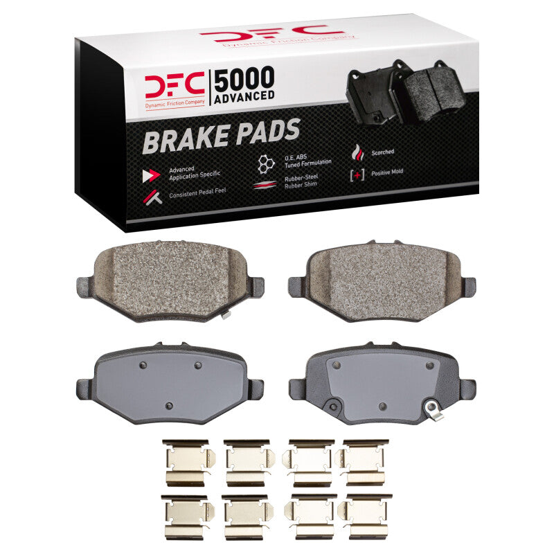 DFC 13-19 Ford Explorer Rear 5000 Advanced Ceramic Brake Pads and Hardware Kit