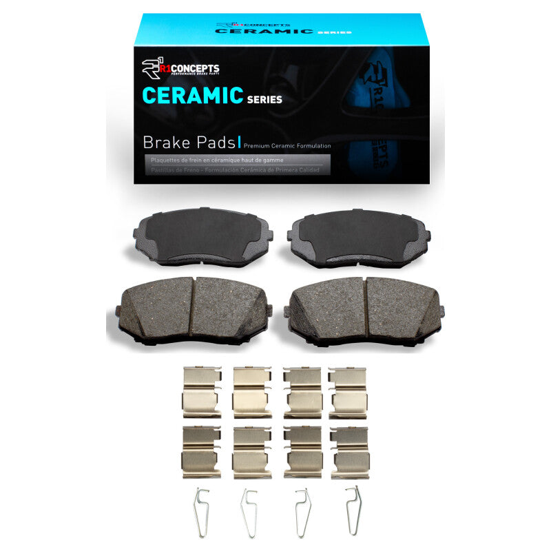 R1 Concepts R1 2007-2025 Ford Edge Front R1 Ceramic Pads & Hardware Kit
