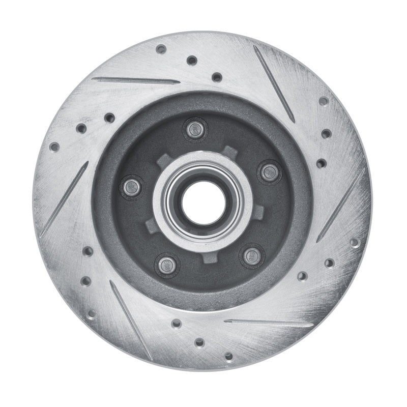R1 Concepts R1 82-95 Buick Regal Front Left Drilled & Slotted Silver Brake Rotor
