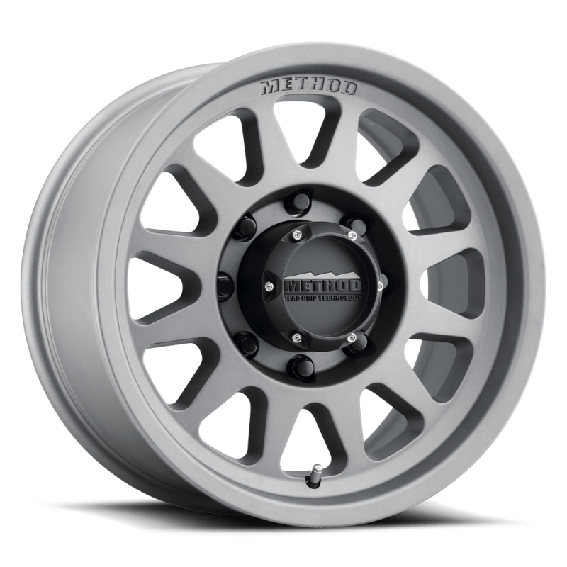 Method Wheels Method MR704 HD 17x9 18mm Offset 8x170 130.81mm CB Titanium Wheel