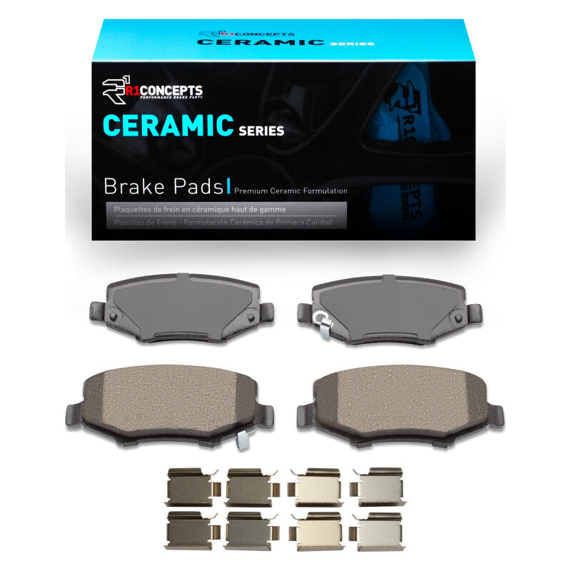 R1 Concepts R1 2007-2018 Dodge Nitro Rear R1 Ceramic Pads & Hardware Kit