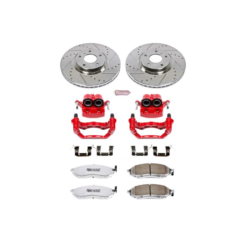 PowerStop Power Stop 06-09 Nissan 350Z Front Z26 Street Kit w/Cals