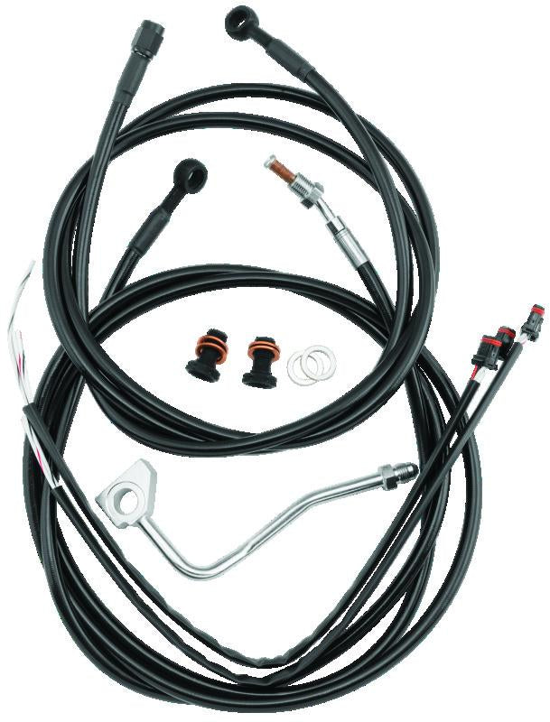Burly Brand Control Kit 13in Bag Bar - Black