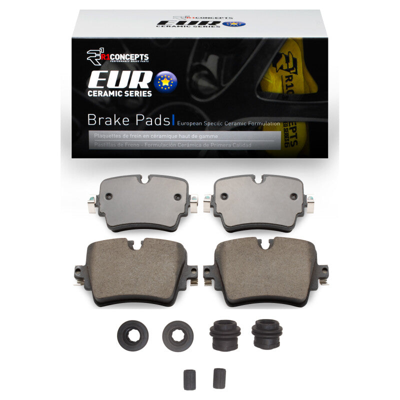 R1 Concepts R1 2014-2024 Jaguar F-Type Rear R1 Euro Ceramic Pads & Hardware Kit