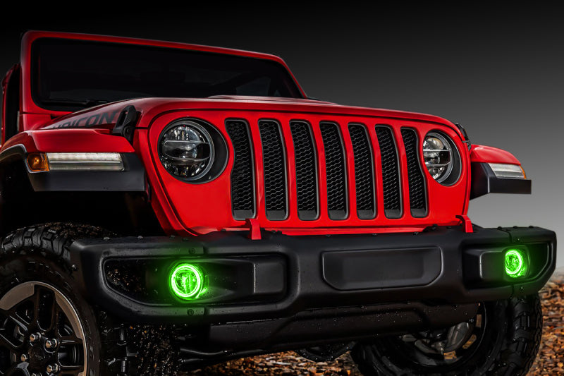 ORACLE Lighting Oracle Jeep Wrangler JL/Gladiator JT LED Surface Mount Fog Light Halo Kit - ColorSHIFT