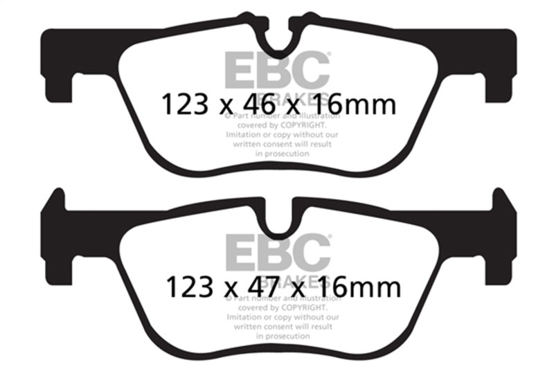 EBC 14-17 BMW 228 Coupe 2.0T Bluestuff Rear Brake Pads