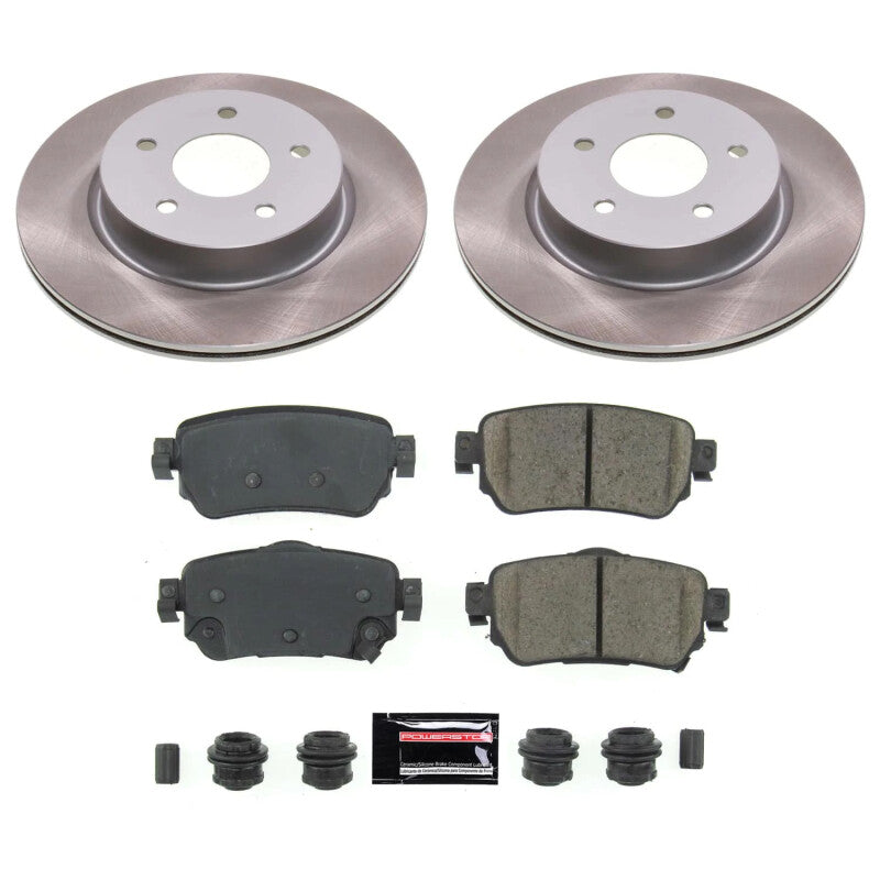 PowerStop Power Stop 19-21 Nissan Rogue Sport Rear Semi-Coated Rotor Kit