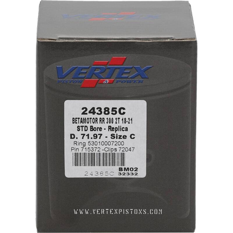 Vertex Pistons Vertex Piston 18-21 Beta RR 2T 300 300cc Cast Replica Piston Kit