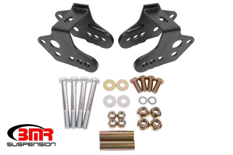 BMR Suspension BMR 79-04 Ford Mustang Control Arm Relocation Bracket - Black Hammertone
