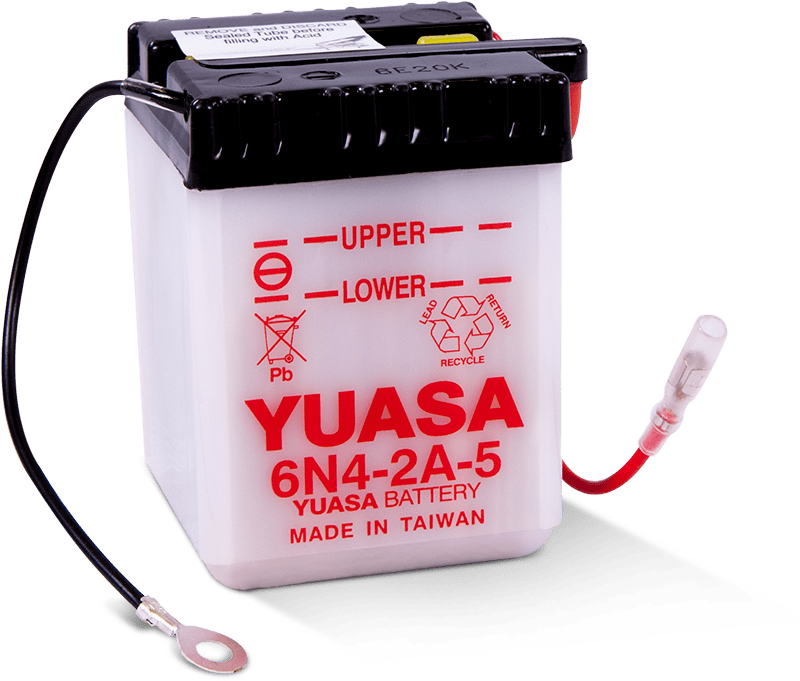 Yuasa Battery Yuasa 6N4-2A-5 Conventional 6-Volt Battery