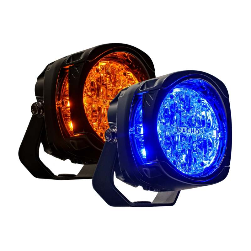 Nacho Offroad Technology Nacho Lighting Quatro Chase - Amber/Blue (Pair)