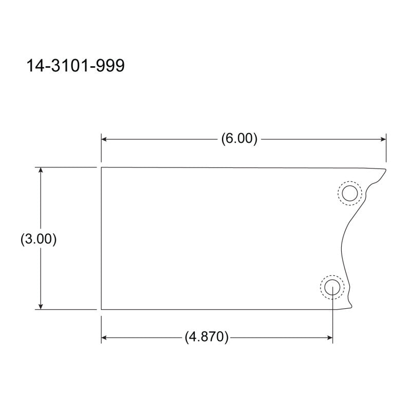 Peterson Fluid Systems Universal Mount Blade - Right Side