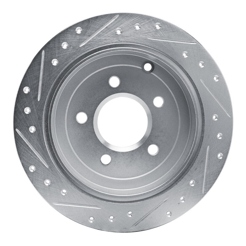 R1 Concepts R1 01-07 Buick Rendezvous Rear Right Drilled & Slotted Silver Brake Rotor
