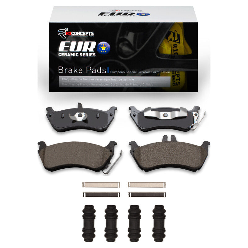 R1 Concepts R1 98-05 Mercedes-Benz ML350 Rear Euro Ceramic Pads & Hardware Kit