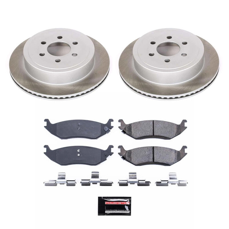 PowerStop Power Stop 2003 Dodge Durango Rear Semi-Coated Rotor Kit