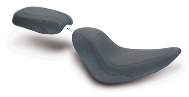 Mustang Motorcycle Mustang 06-17 Harley Softail Wide Tire (200mm) Tripper Passenger Seat - Black