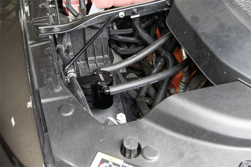 CORSA Performance Corsa 2021-2024 Dodge Ram TRX Crew Cab Aluminum Oil Catch Can w/Mounting Bracket