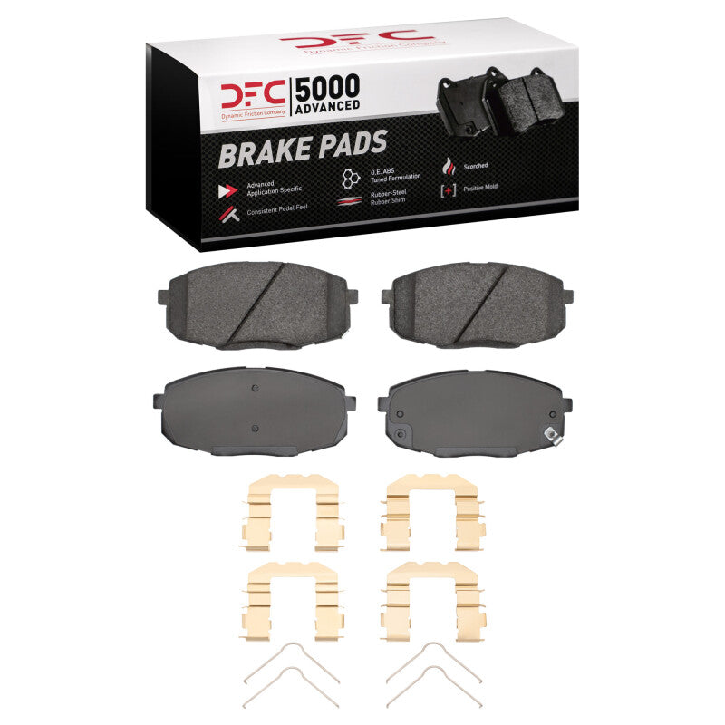 DFC 09-13 Hyundai Elantra Front 5000 Advanced Ceramic Brake Pads and Hardware Kit