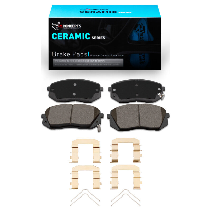 R1 Concepts R1 10-17 Hyundai TUCSON Front Ceramic Brake Pads & Hardware Kit