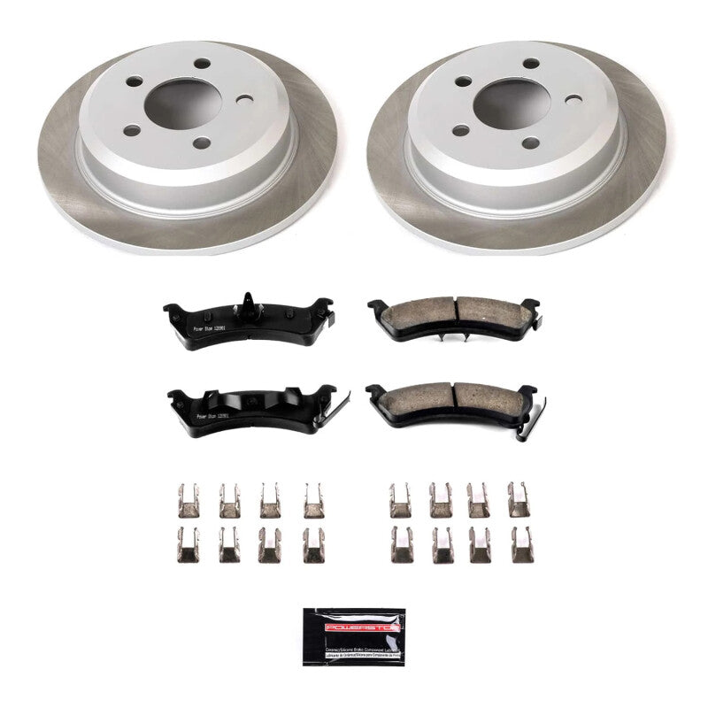 PowerStop Power Stop 93-98 Jeep Grand Cherokee Rear Semi-Coated Rotor Kit