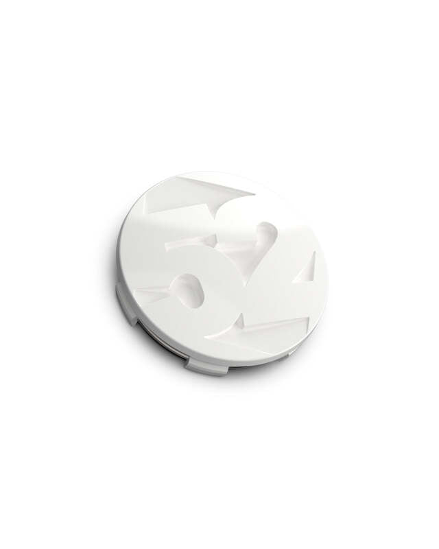 fifteen52 65mm Snap In Center Cap Single for Rally Sport/MX/SV Wheels - Rally White (Gloss White)